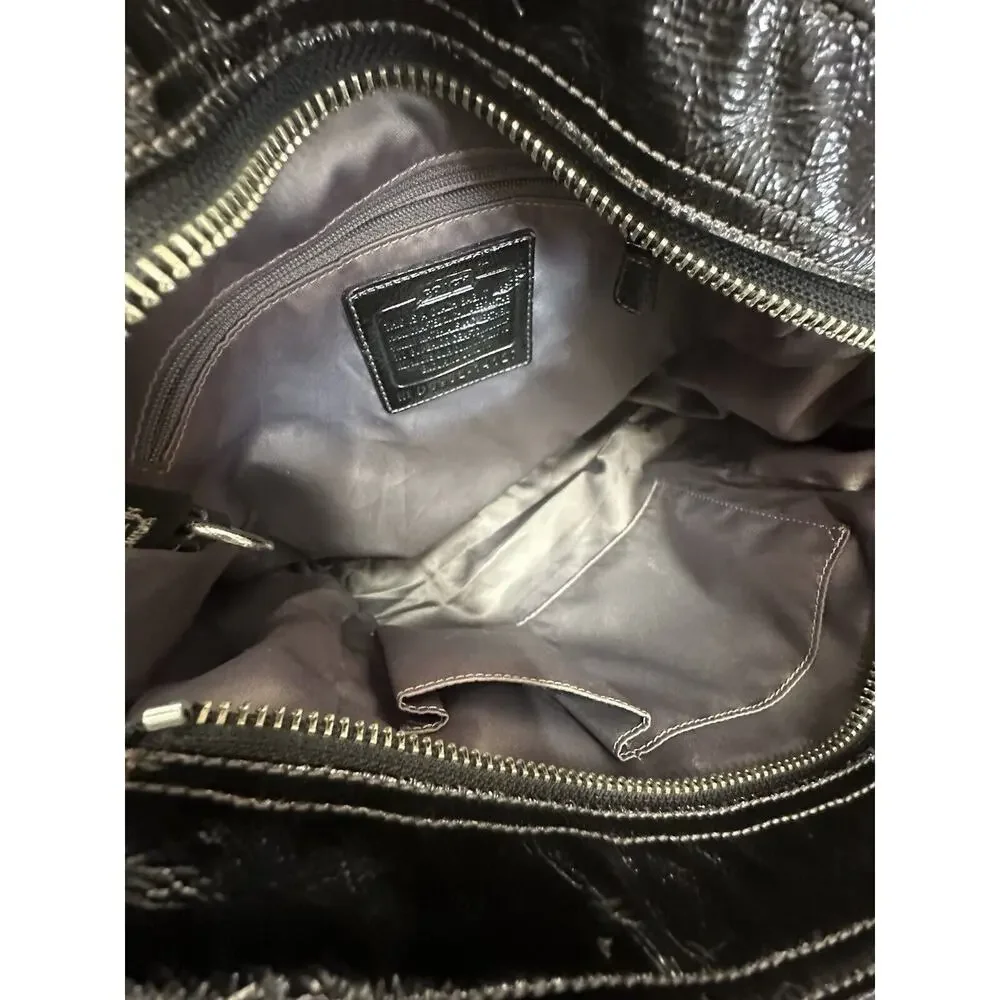 Coach Madison Luxury Designer Logo Tribeca Black Shoulder‎ Hobo Bag 14127 - Picture 8 of 9